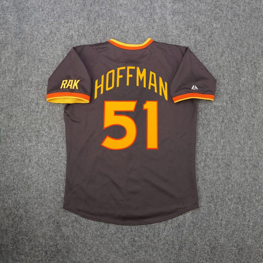 Trevor Hoffman 1984 San Diego Padres Cooperstown Brown Throwback Jersey | CTJS3194