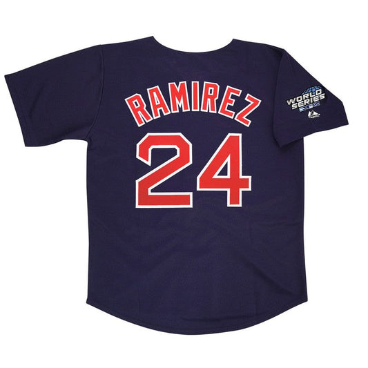 Manny Ramirez 2004 Boston Red Sox Alt Navy World Series Jersey M 2Xl | CTJS3329