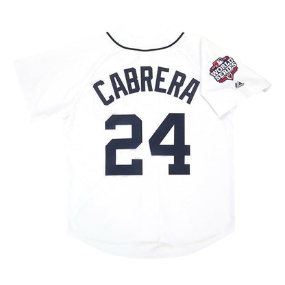 Miguel Cabrera 2012 Detroit Tigers World Series Home White Jersey M 2Xl | CTJS3320
