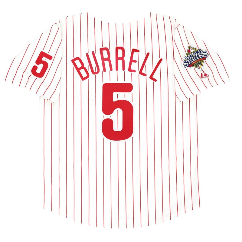 Pat Burrell 2008 Philadelphia Phillies World Series Home Road Jersey | CTJS3187