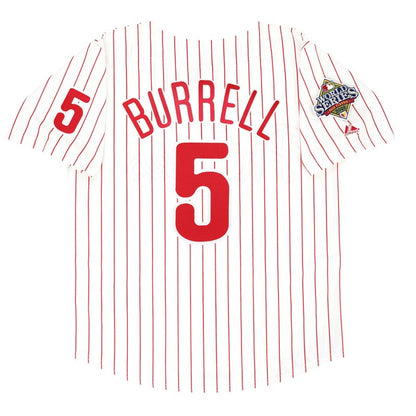 Pat Burrell 2008 Philadelphia Phillies World Series Home Road Jersey | CTJS3187
