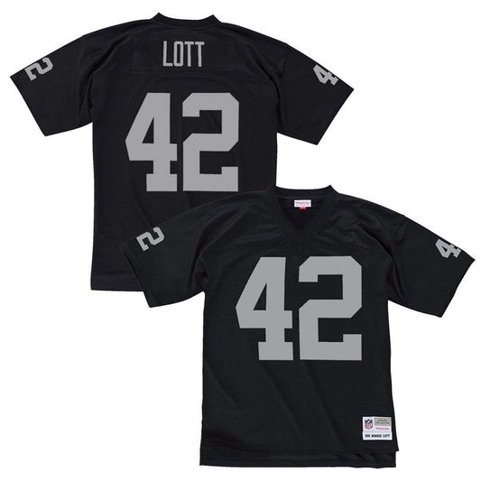 Ronnie Lott 1991 Oakland Raiders Home Black Legacy Jersey | CTJS3272