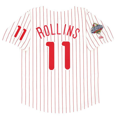 Jimmy Rollins 2008 Philadelphia Phillies World Series Home Road Jersey | CTJS3411