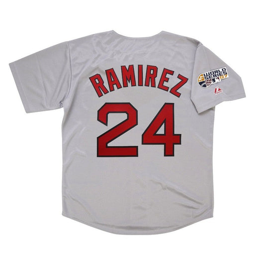 Manny Ramirez 2007 Boston Red Sox Grey Road World Series Jersey M 2Xl | CTJS3270