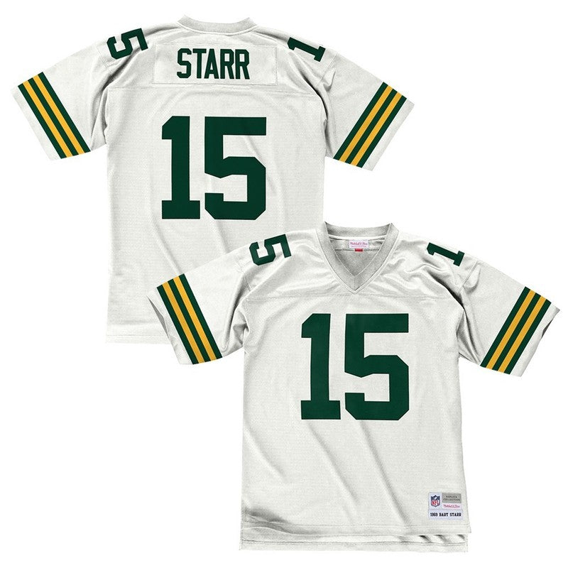 Bart Starr 1969 Green Bay Packers Road White Legacy Jersey | CTJS3163