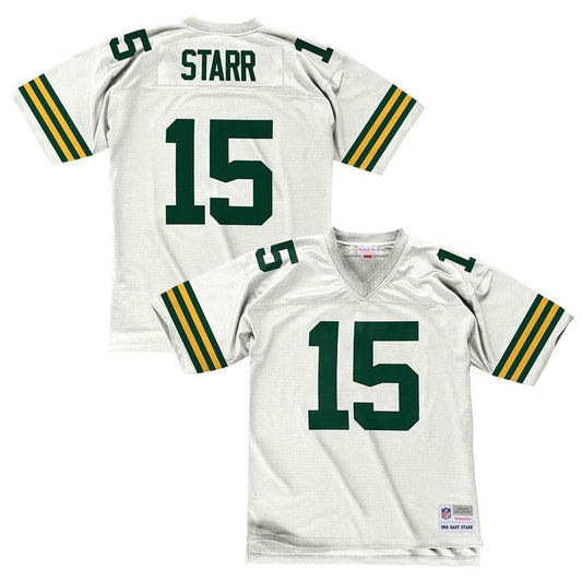 Bart Starr 1969 Green Bay Packers Road White Legacy Jersey | CTJS3163