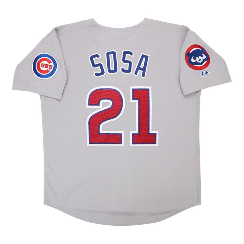 Sammy Sosa 1993 Chicago Cubs Grey Road Jersey W Team Patch M 2Xl | CTJS3351