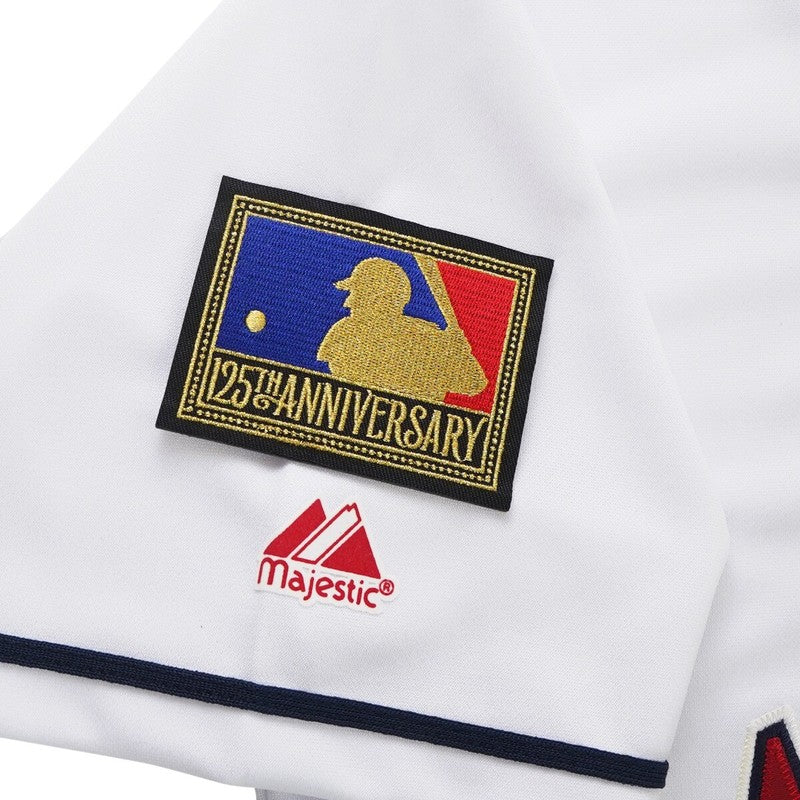 Tim Salmon 1994 California Angels Home White Jersey W 125Th Patch | CTJS3192