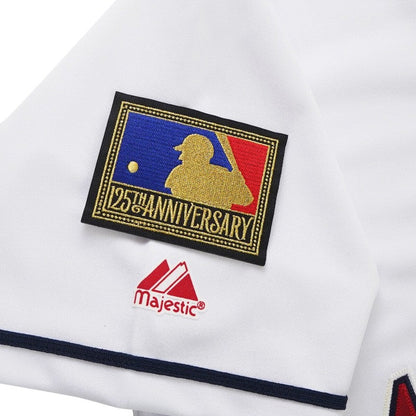 Tim Salmon 1994 California Angels Home White Jersey W 125Th Patch | CTJS3192