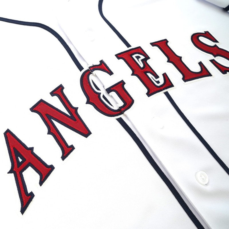 Troy Glaus California Angels Home White Throwback Jersey W Team Patch | CTJS3146