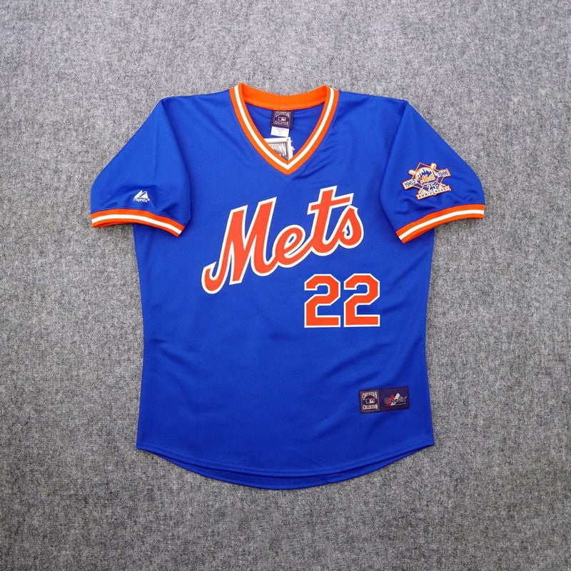 Ray Knight 1986 New York Mets Alternate Blue 25Th Cooperstown Jersey | CTJS3136