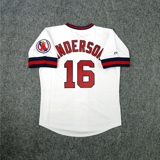 Garret Anderson California Angels Cooperstown Home White Throwback Jersey | CTJS3132