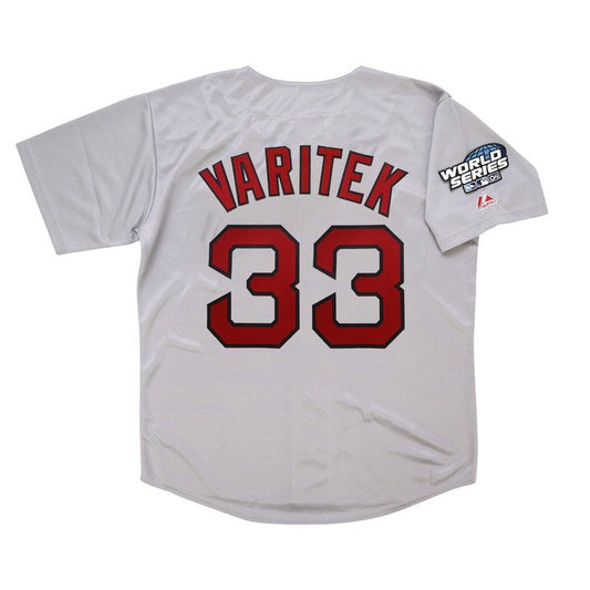 Jason Varitek 2004 Boston Red Sox Grey Road World Series Jersey M 2Xl | CTJS3178