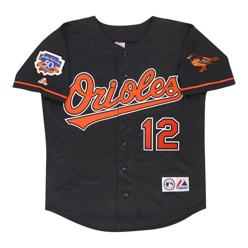 Roberto Alomar 1997 Baltimore Orioles Alt Black Jersey W Jackie 50Th Patch | CTJS3225