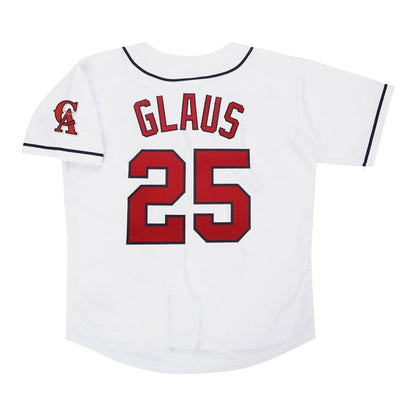 Troy Glaus California Angels Home White Throwback Jersey W Team Patch | CTJS3146