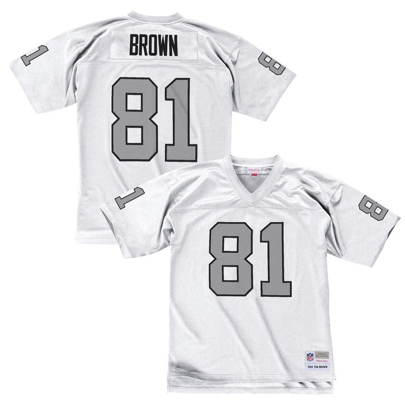Tim Brown 1994 Oakland Raiders Road White Legacy Jersey | CTJS3255