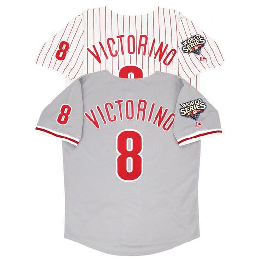 Shane Victorino 2009 Philadelphia Phillies World Series Home Road Jersey | CTJS3291