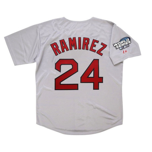 Manny Ramirez 2004 Boston Red Sox Grey Road World Series Jersey M 2Xl | CTJS3318