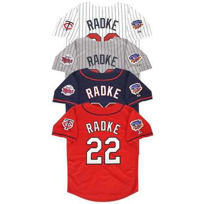 Brad Radke 1997 Minnesota Twins Homeroadalt Jackie 50Th Patch Jersey | CTJS3340