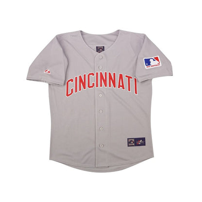 Cincinnati Reds 1969 Cooperstown Grey Road Jersey W Mlb 100Th Patch | CTJS3268