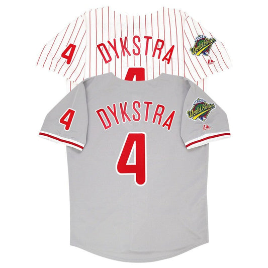 Lenny Dykstra 1993 Philadelphia Phillies World Series Home Road Jersey | CTJS3175