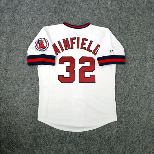 Dave Winfield California Angels Cooperstown Home White Throwback Jersey | CTJS3119