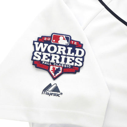 Miguel Cabrera 2012 Detroit Tigers World Series Home White Jersey M 2Xl | CTJS3320
