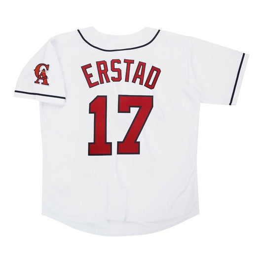 Darin Erstad California Angels Home White Throwback Jersey W Team Patch | CTJS3166