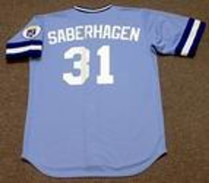 Bret Saberhagen Kansas City Royals 1985 Away Throwback Baseball Stitched Jersey | CTJS2757