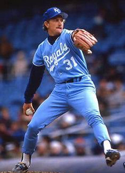 Bret Saberhagen Kansas City Royals 1985 Away Throwback Baseball Stitched Jersey | CTJS2757
