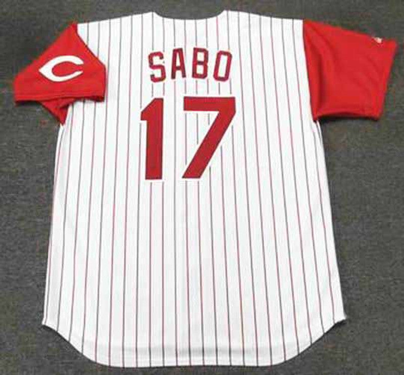 Chris Sabo Cincinnati Reds 1993 Throwback Home Baseball Stitched Jersey | CTJS2552