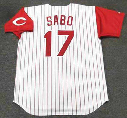 Chris Sabo Cincinnati Reds 1993 Throwback Home Baseball Stitched Jersey | CTJS2552