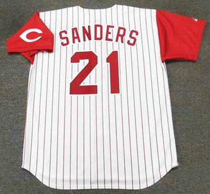 Deion Sanders Cincinnati Reds 1997 Throwback Home Baseball Stitched Jersey | CTJS2319