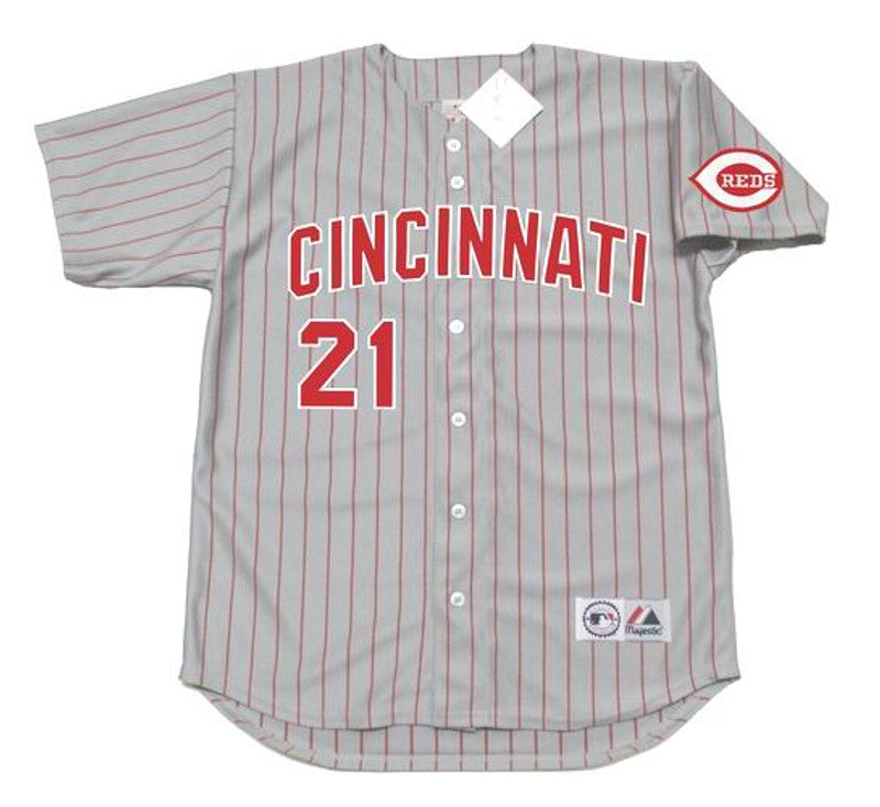 Deion Sanders Cincinnati Reds 1997 Away Baseball Throwback Stitched Jersey | CTJS2320