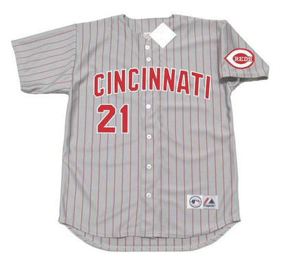 Deion Sanders Cincinnati Reds 1997 Away Baseball Throwback Stitched Jersey | CTJS2320