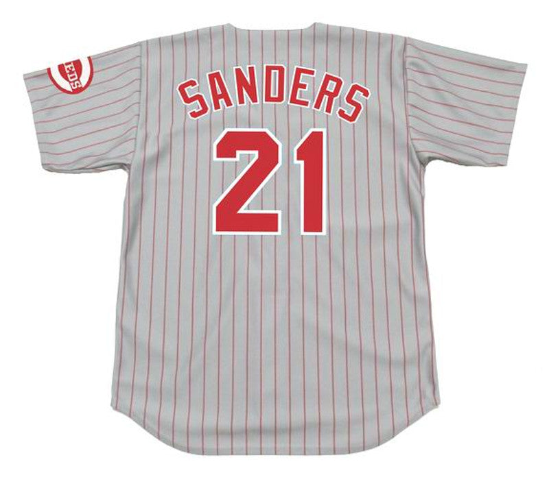 Deion Sanders Cincinnati Reds 1997 Away Baseball Throwback Stitched Jersey | CTJS2320
