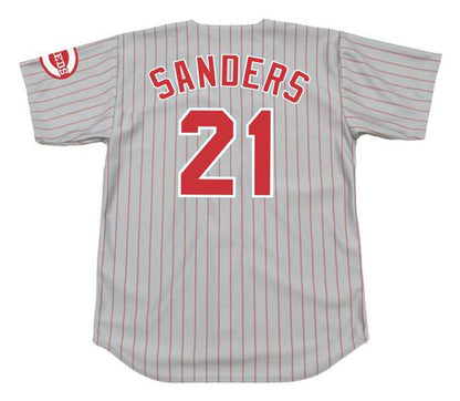 Deion Sanders Cincinnati Reds 1997 Away Baseball Throwback Stitched Jersey | CTJS2320