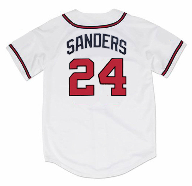 Deion Sanders Atlanta Braves 1992 Home Throwback Baseball Stitched Jersey | CTJS2321