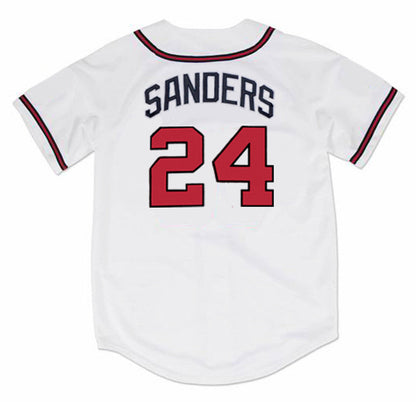 Deion Sanders Atlanta Braves 1992 Home Throwback Baseball Stitched Jersey | CTJS2321