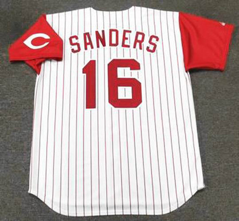 Reggie Sanders Cincinnati Reds 1995 Throwback Home Baseball Stitched Jersey | CTJS0713