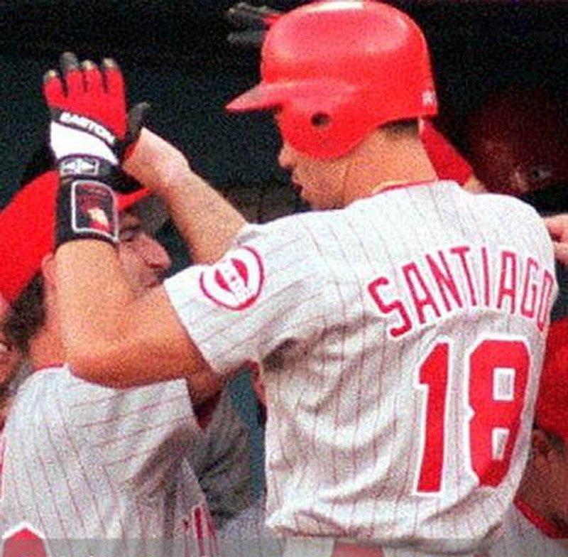 Benito Santiago Cincinnati Reds 1995 Throwback Away Baseball Stitched Jersey | CTJS2940