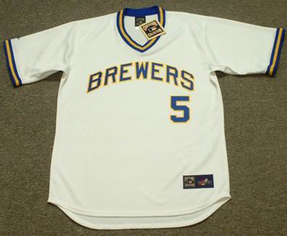 George Scott Milwaukee Brewers 1975 Cooperstown Throwback Home Stitched Jersey | CTJS1961