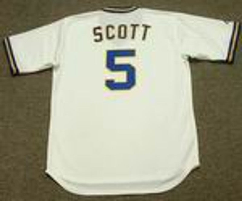 George Scott Milwaukee Brewers 1975 Cooperstown Throwback Home Stitched Jersey | CTJS1961