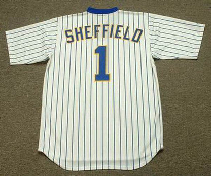 Gary Sheffield Milwaukee Brewers 1988 Cooperstown Throwback Home Stitched Jersey | CTJS2005