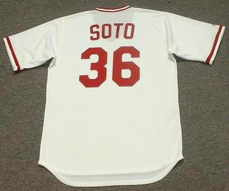 Mario Soto Cincinnati Reds 1984 Cooperstown Home Baseball Stitched Jersey | CTJS1174