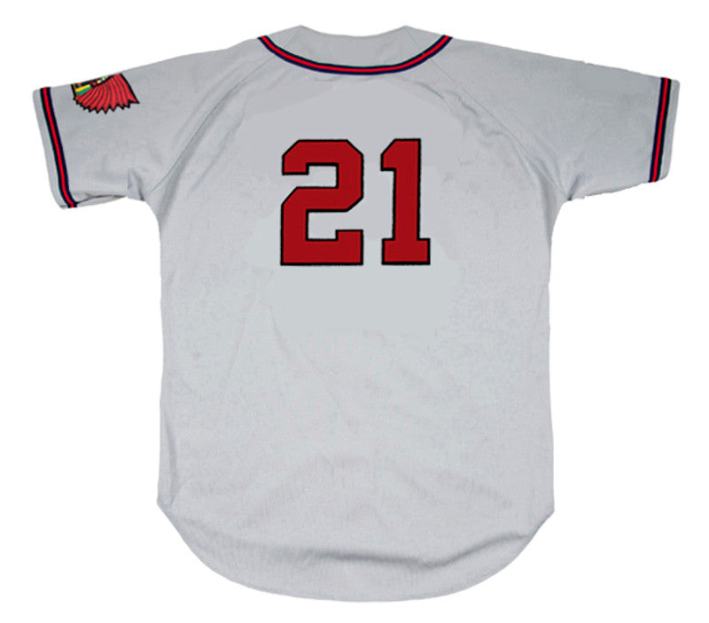 Warren Spahn Milwaukee Braves 1955 Away Throwback Baseball Stitched Jersey | CTJS0083