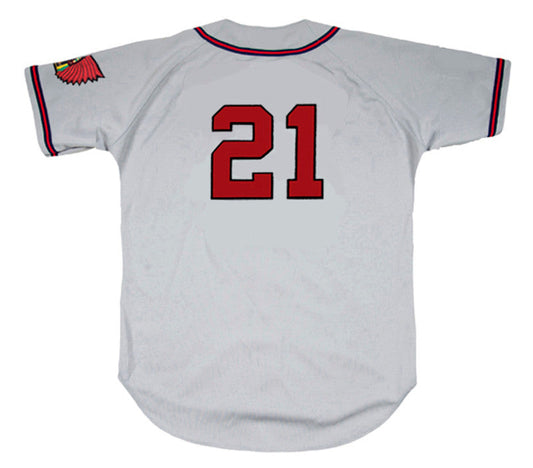 Warren Spahn Milwaukee Braves 1955 Away Throwback Baseball Stitched Jersey | CTJS0083