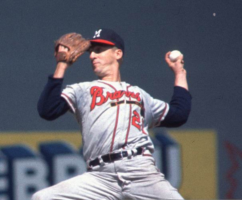 Warren Spahn Milwaukee Braves 1955 Away Throwback Baseball Stitched Jersey | CTJS0083
