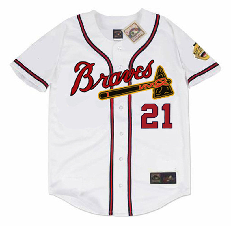 Warren Spahn Milwaukee Braves 1957 Home Throwback Baseball Stitched Jersey | CTJS0082