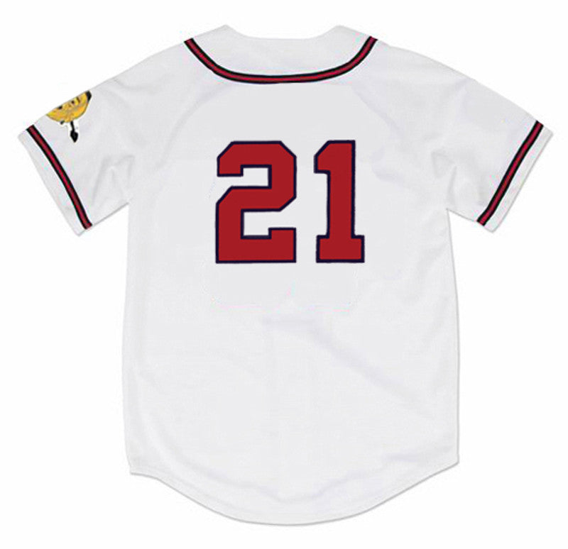 Warren Spahn Milwaukee Braves 1957 Home Throwback Baseball Stitched Jersey | CTJS0082